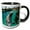 Black/White, variant on 3drose, Bottlenose Dolphin, 15oz Mug