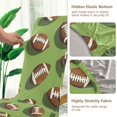thumbnail image 5 of Yayeee 2 Pack Dining Chair Covers Stretch Parson Chairs Slipcovers Seat Protector, Game Day Footballs, 5 of 6