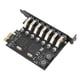 thumbnail image 3 of Tarjeta de expansión Pcie, tarjeta de expansión USB3.0 Tarjeta de expansión PCIE US Tarjeta de expansión PC Eto US Máxima comodidad, 3 of 9