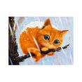 thumbnail image 1 of 5D DIY Diamond Kits de patrones de de parcial para adultos, Gato de nieve Hugo Kit de pintura de diamantes, 1 of 5