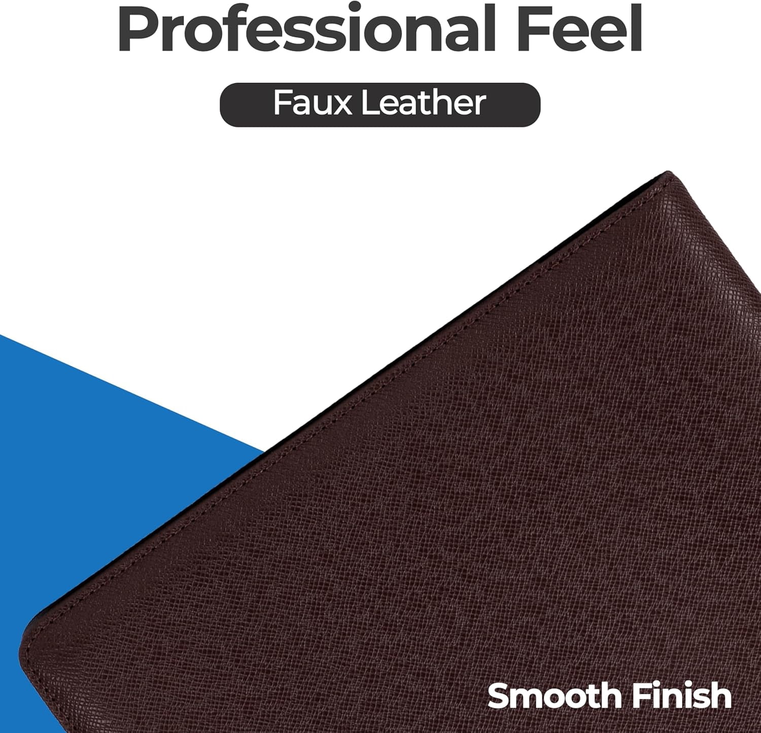 Case it The Premier PADFOLIO Case-it Business Meeting Padfolio | Professional Portfolio with Letter Size Writing Pad/PAD-14-BRN