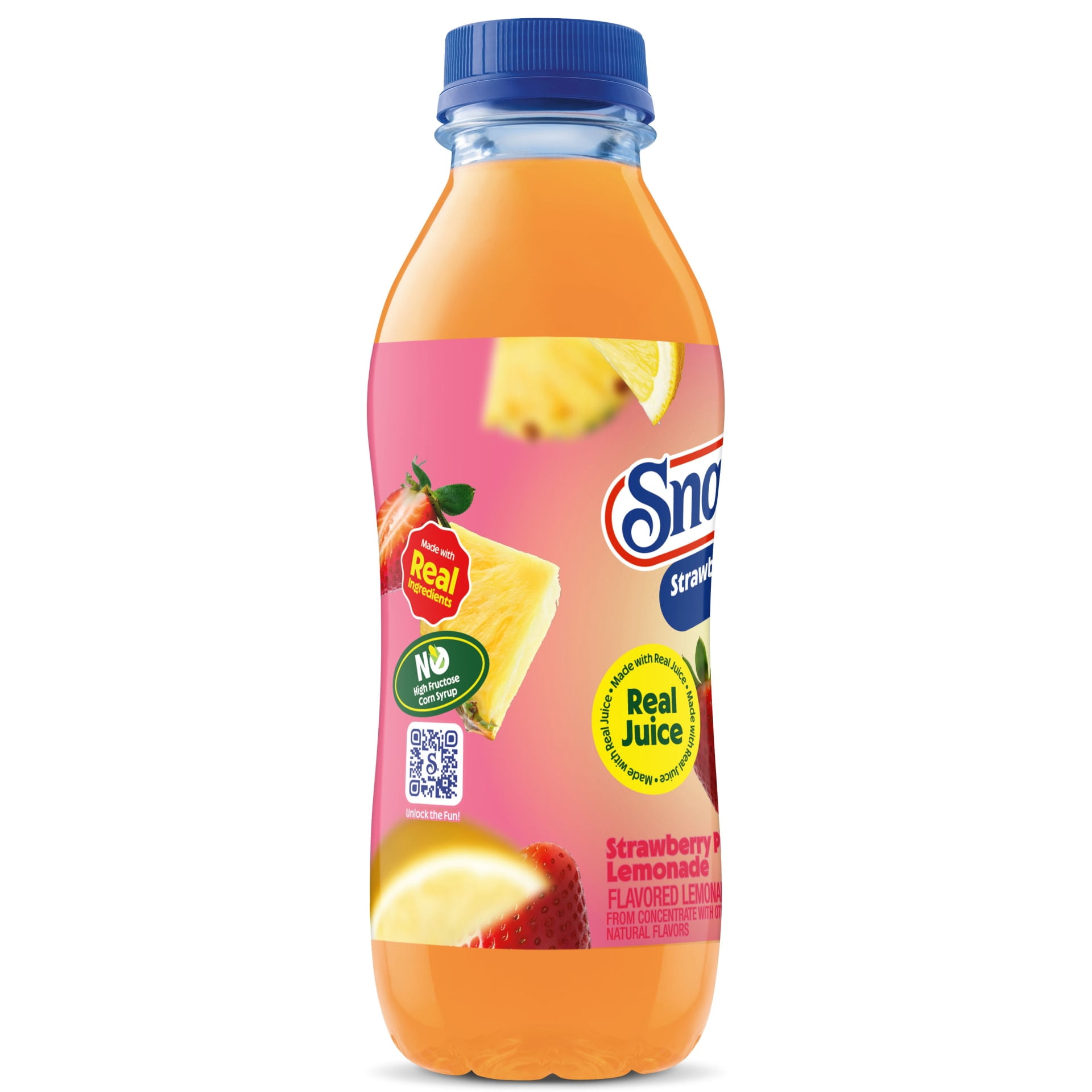 Snapple Strawberry Pineapple Lemonade, 16 fl oz recycled plastic bottle