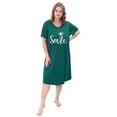thumbnail image 4 of FEREMO Nightgown for Women Plus Size Long Sleepwear Printed Comfy Sleep Shirts 3 Pack, 4 of 6