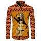 thumbnail image 3 of Camisas de manga larga con botones y estampado 3D de estilo étnico africano para hombres y mujeres, camisetas Dashiki folclóricas personalizadas, ropa vintage para parejas, 3 of 5