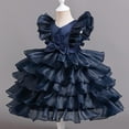 thumbnail image 2 of Kids Girls Pageant Party Dress Ruffle Flower Kids Wedding Ball Gown Pearl Formal Princess Dress 3-12 Years, 2 of 5