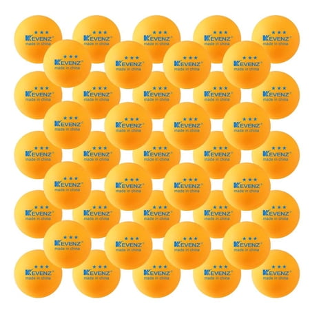 KEVENZ 60-Pack 3-Star Ping Pong Balls  40mm Official Size Table Tennis Balls  Advanced Ping-Pong Ball for Training and Competition  Orange