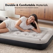Honeydrill Twin Size 9 Air Mattress with Headboard, Air Couch Sofa Bed
