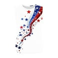 thumbnail image 5 of USA Flag Graphic Tank for Women 4th of July Sleeveless Casual Independence Day Tanks Tops Vintage American Flag Crewneck Tunic Camis Shirts Curved Hem Loose Fit Patriotic T-Shirts Independence Day, 5 of 6
