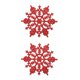 thumbnail image 1 of Monstrate 12 piezas Hotel portátil Navidad copo de nieve decoración sala de estar dormitorio colgante decoración vacaciones festival rojo Rojo 2Conjunto, 1 of 6