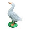 thumbnail image 6 of 15" Solid Concrete Goose Statue, HANDMADE Dress up goose statue, life-size American Porch Goose Statue, Bird garden Statues,, 6 of 8