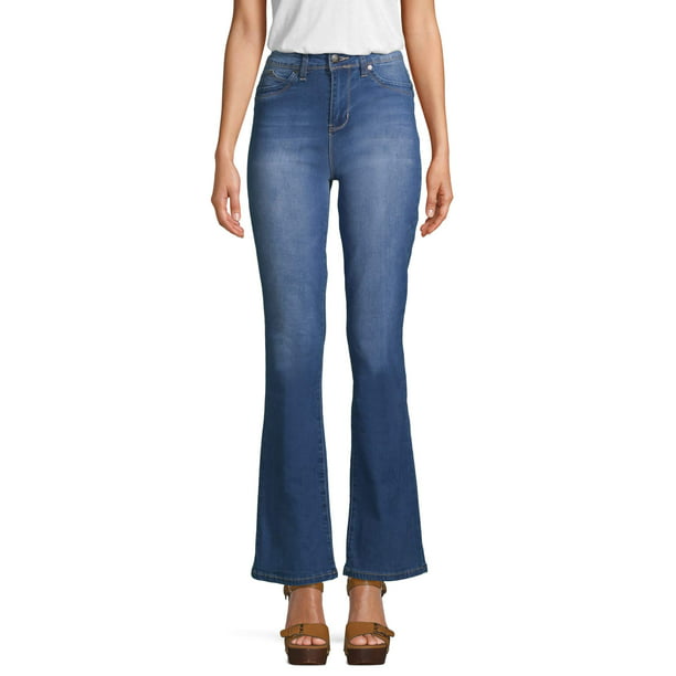 YMI - Juniors’ YMI Luxe Lift High-Rise Flared Jeans - Walmart.com ...