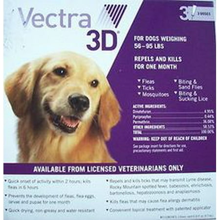 vectra 3d for dogs vectra 3d for dogs weighing 56 95 lbs 3 doses walmart vectra 3d for dogs vectra 3d for dogs weighing 56 95 lbs 3 doses walmart