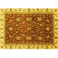 thumbnail image 1 of Ahgly Company Machine Washable Indoor Rectangle Abstract Yellow Modern Area Rugs, 2' x 5', 1 of 4