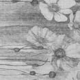 thumbnail image 5 of 5' X 8' Gray Charcoal And Silver Floral Washable Indoor Outdoor Area Rug, 5 of 5