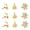 9pcs, variant on Ruanlalo Christmas Napkin Rings Alloy Snowflake Elk Tree Napkin Holders Decorative Napkin Rings for Holiday Dining Table Decoration