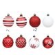 thumbnail image 3 of Venta superior 16 piezas de adorno de bola de plástico de Navidad roja, 3 of 4