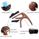 thumbnail image 3 of Cejilla De Guitarra De aleación De Zinc Con Soporte Para Púas, Clip De Tono Acústico Y Kit De Púas Para Todas Las Guitarras Acústicas, 3 of 8