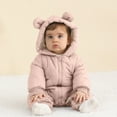 thumbnail image 2 of Odeerbi Baby Infant Boys Girls Clothes Animal Jumpsuit Winter Baby Romper Soft Winter Warm Cotton Pajamas Unisex Solid Warm Thick 2025 Long Sleeve Hooded Romper Role Play Gift Pink 6-12 Months, 2 of 6