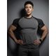 thumbnail image 5 of Camiseta de manga corta para hombre, ropa deportiva de compresión para correr, gimnasio, entrenamiento, informal, de alta calidad, novedad de verano, 2024, 5 of 5