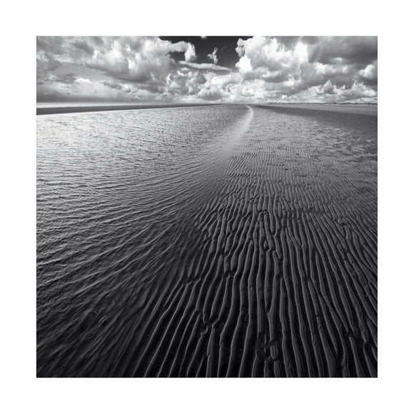 Canvas Wall Art - Carsten Meyerdierks 'Ocean A Clouds' Wall Art for Living Room, Bedroom, or Office D?cor by Trademark Fine Art - 14 x 14 Inches