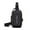 black&gold, variant on Sling Bag for Men Anti-Theft Crossbody Bag Large Capacity Waterproof Rechargeable Chest Backpack for Daily Use