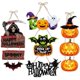 thumbnail image 3 of Colgante de linterna de calabaza de Halloween, pancarta de murciélago escalofriante de cara de fantasma, decoración de puerta, feliz Festival DE fantasma de Halloween, decoración de fiesta, 3 of 4