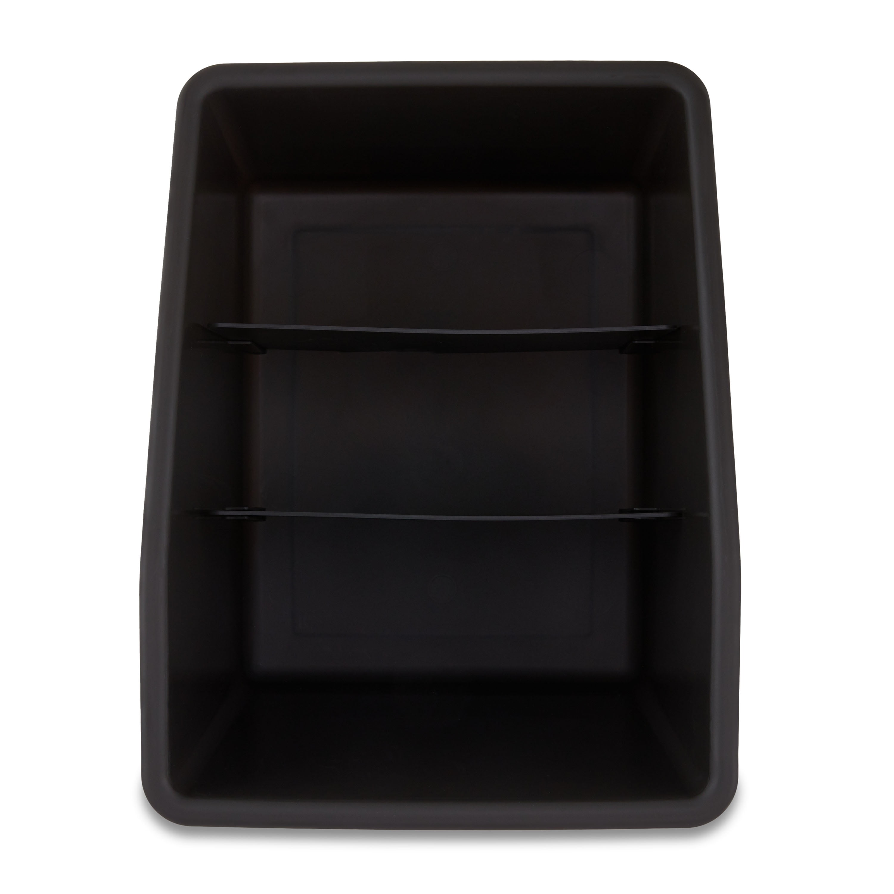 Pen + Gear Large Book Bin Desktop Organizer with 2 Removable Dividers, Black