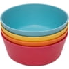 WeeSprout Bamboo Kids Bowls, Set of Four Kid-Sized Dinnerware, Cereal, Leftovers & Snack Bowl