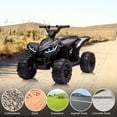 thumbnail image 3 of 12V Kids Ride On ATV with Remote Control – Battery Powered 4-Wheeler Quad Toy with LED Lights, Music, Monitor Display, Horn & Treaded Tires – Electric ATV for Toddlers Ages 3-6, 3 of 7