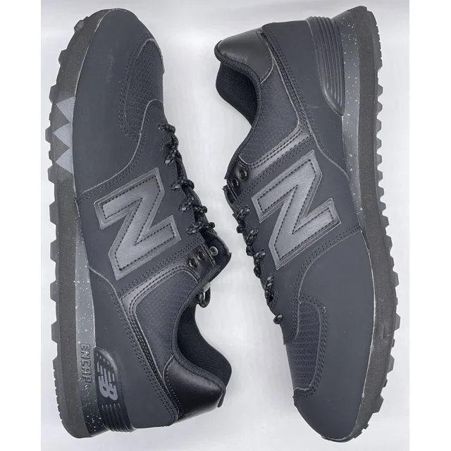New Balance Mens 574 Outdoor Pack Triple Black ML574FV Size 11.5 D NWOB RARE NOS