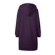 thumbnail image 3 of ICHUANYI Clearance Women's Solid Color Jacket Thickening And Fleece And Winter Casual Zipper Long Sleeve Pocket Hooded Long Sweater(Purple, XL) ICHUANYI WER2023081206451, 3 of 7