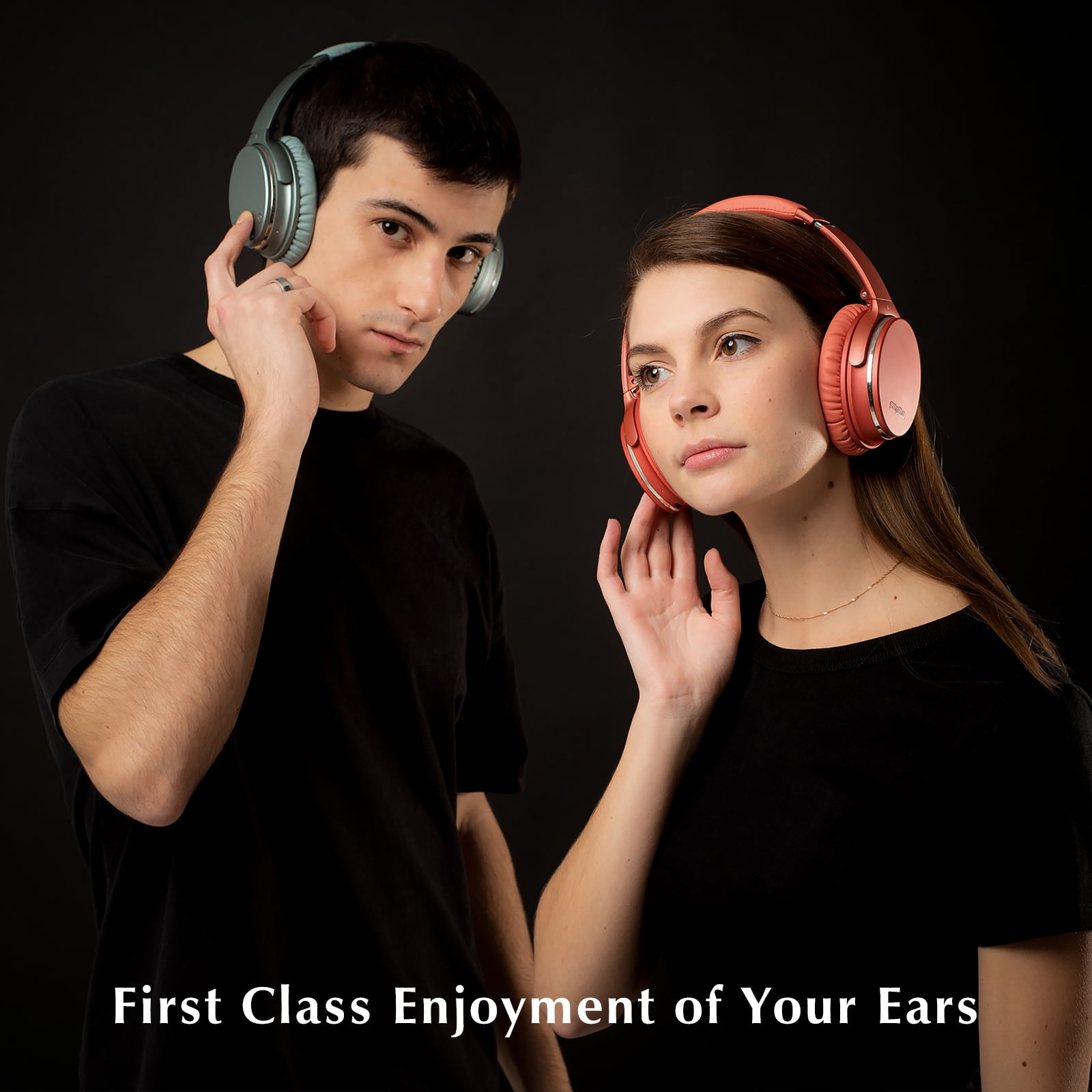 Srhythm NiceComfort 35 Active Noise Cancelling Headphones, Wireless Bluetooth 5.3, 50 Hours Playtime, Fast Charging, over-Ear Design