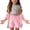 Pink, variant on Iyufng Girls' Outfit Sets 2 Pieces, Solid Color Long Sleeve Button-Down Shirt and Shorts Set, Summer Casual Clothing Sets