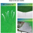 thumbnail image 4 of Green Shade Net, Shade Sail Rectangular Shade Cloth Sunshade Shade Cloth, for Patio Greenhouse Courtyard (3mx3m/9.8ftx9.8ft), 4 of 4