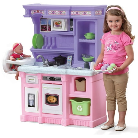Step2 Little Bakers Kids Play Kitchen with 30-Piece Food Baking (Best Toddler Kitchen Playset)