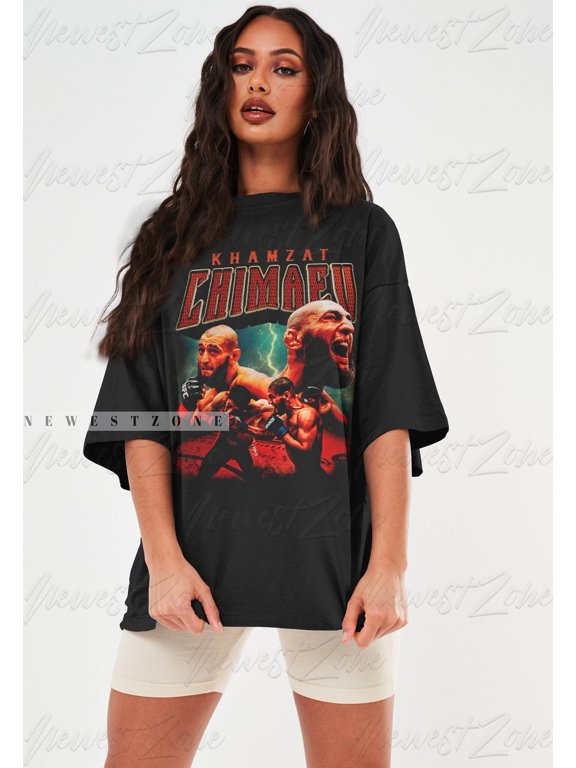 Khamzat Chimaev Shirt Fighter Champions United States Boxing Jiu Jitsu Vintage 90s Retro T-Shirt Fans Tee