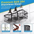 thumbnail image 2 of Veken Adhesive Shower Caddy 5-Pack, Large Capacity Bathroom Organizers and Storage, Rustproof Shelves Rack with Soap Holder, 2 of 5