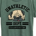 thumbnail image 3 of Instant Message - Unathletic Department Pug - Women's Short Sleeve Graphic T-Shirt, 3 of 6