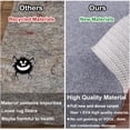thumbnail image 3 of Non Slip Rug Pad Grippers - 2x3, 1/8" Thick, (Felt + Rubber) Double Layers Area Carpet Mat Tap, Provides Protection and Cushioning for Hardwood or Tile Floors, 3 of 6