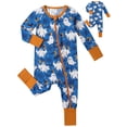 thumbnail image 2 of ATAIKU Halloween Baby Girls Boys Bamboo Viscose Footies, Pajamas with Fold-Over Mittens & Feet, 2-Way Zipper Sleeper for Baby 3-24M, 2 of 10