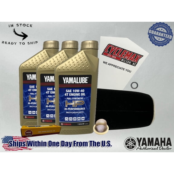 Cyclemax Full-Synthetic Yamalube Tune-Up Kit fits 2004-2013 Yamaha RAPTOR 350