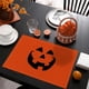 thumbnail image 5 of Juego de 4 manteles individuales de Halloween, manteles individuales divertidos de murciélago negro para mesa de comedor, decoración de cocina de temporada de otoño 12 x 18 pulgadas, 5 of 5