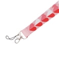 thumbnail image 6 of Anime Source Valentines Day February Love Red Heart Pink Pattern Lanyard Keychain ID Badge Holder, 6 of 7