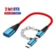 thumbnail image 2 of Cable Adaptador Micro Usb V8 Tipo C A Usb 3.0 Otg 2 En 1, 2 of 5