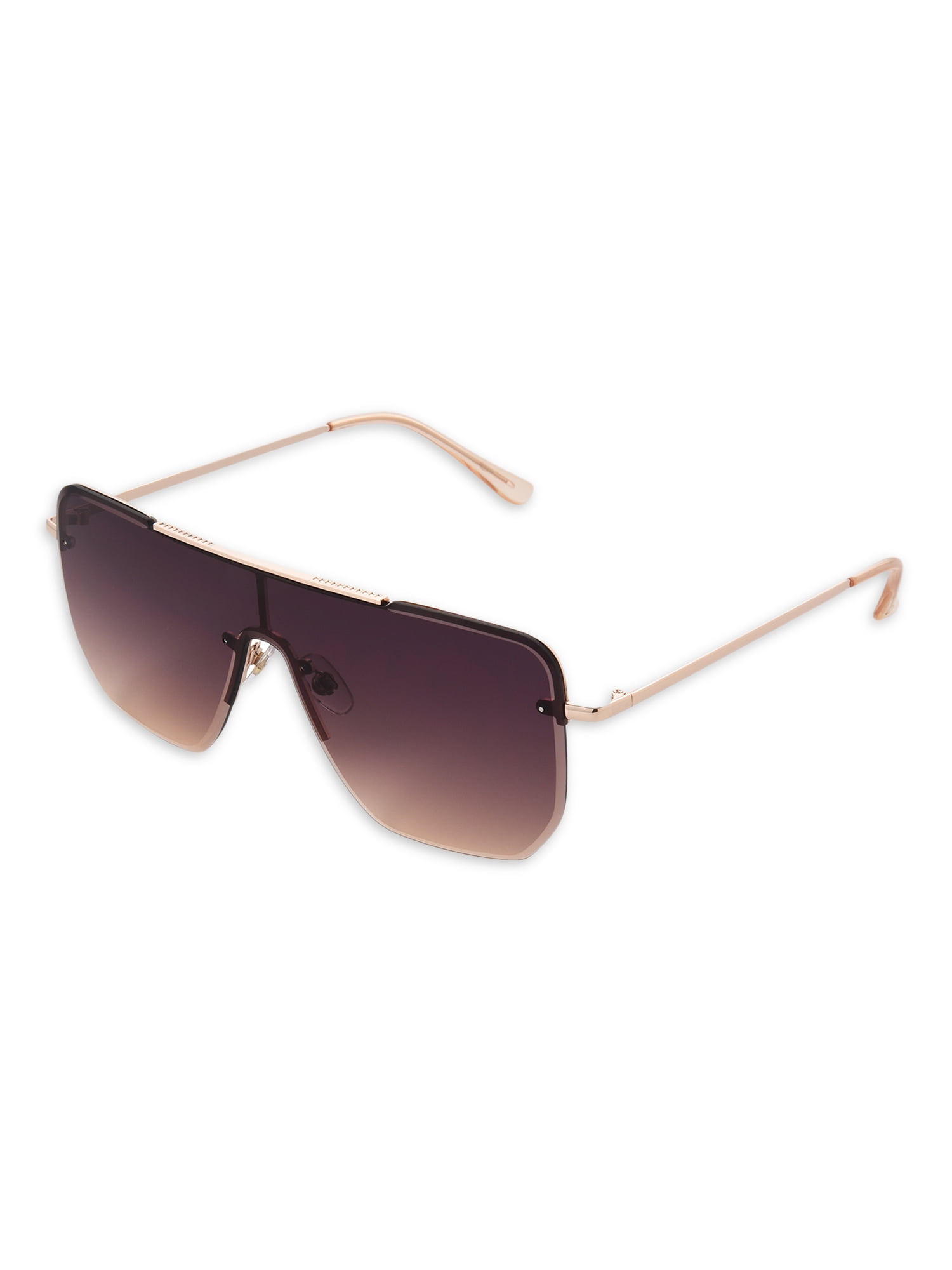 Sofia Vergara Shield Gold Sunglasses