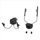 thumbnail image 1 of Soporte de Riel para Auriculares, Multiángulo Ajustable, Orejeras Abatibles, Soporte Fijo, Accesorios para Casco, Verde, 1 of 5