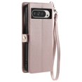 thumbnail image 3 of For Google Pixel 9 Pro/10 Pro XL Wallet Phone Case-PU Leather Flip Cover with 3 Credit Card Slots,Hidden buckle Pocket & Detachable Shoulder Strap and Wrist Strap,Shockproof,Pink, 3 of 11