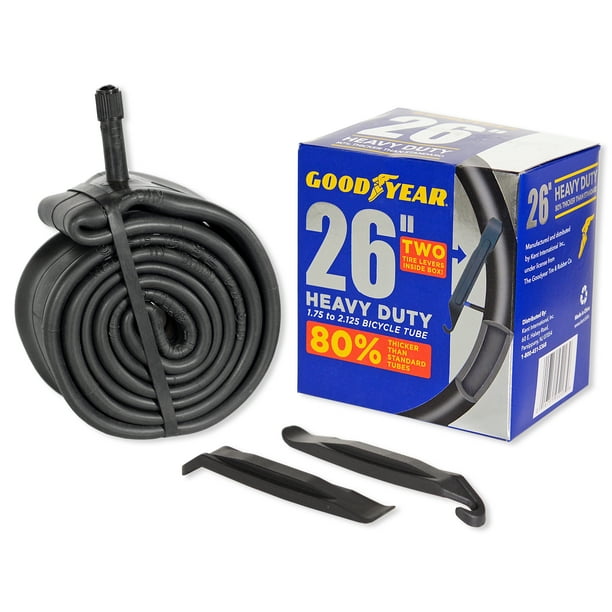 Goodyear 26" x 1.9"2.3" Heavy Duty Bicycle Tube, Black