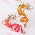thumbnail image 2 of Llaveros de diamantes de imitación chinos, soporte de cadenas de animales de cristal, danza del dragón, León, ópera, llaveros de coche, dijes de bolso, 2 of 4