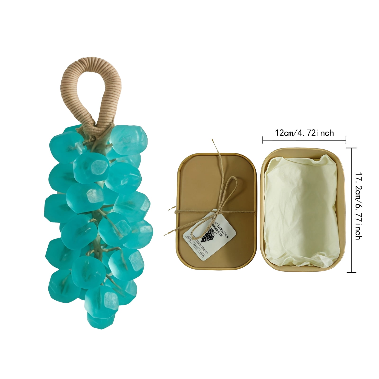 Alvantor Handmade Grape Soap Set, Decorative Hanging Soap with Long-Lasting Fragrance